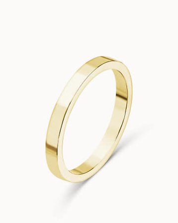 Smooth Ring for Her Lucy 18K Yellow Gold 4mm - Engagement Rings & Wedding Rings from Vanbruun
