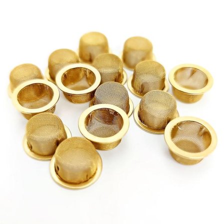 Pakke med 15 messingkuppelfiltre, 12,7 mm indre diameter DXGHC