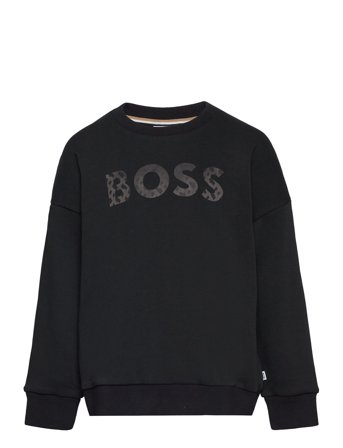 Sweatshirt Sweat-shirt Genser Svart BOSS*Betinget Tilbud
