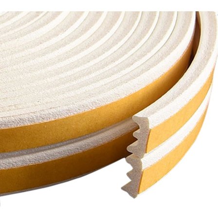 10M Selvklæbende Dør Vindue Tætningsliste E Profil Dørtætning Gummitætning Lydisolering Anti-kollision Vinduesåbninger til Døre, Trækstopper