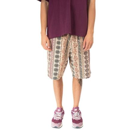 Pleasures, Szorty męskie Easures Shorts P22F038-Tan Orbit Beżowy, Mężczyzna, Rozmiar: W36