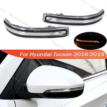 Kompatibel med Hyundai Tucson 2016-2019 Sidespeil Blinklys