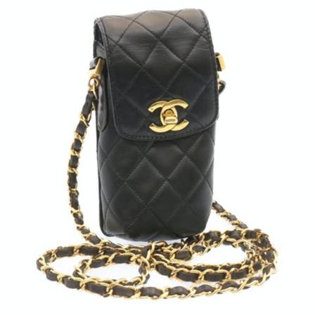 Chanel Vintage, Pre-owned Leather Shoulder Bag Zwart, Dames, Maat:ONE Size