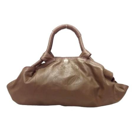 Loewe Pre-owned, Pre-owned Leather handbags Bruin, Dames, Maat:ONE Size