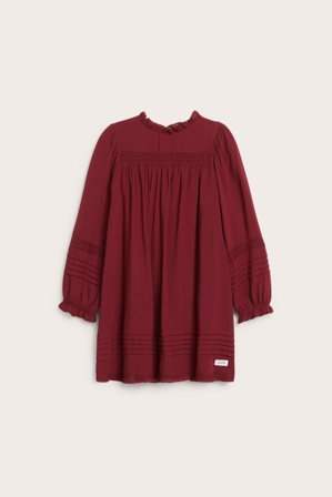 Newbie | Sukienka z koronkowymi detalami | Czerwony