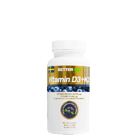 Better You Vitamin D3 + K2 60 kapsler