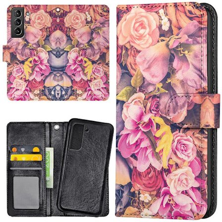 Samsung Galaxy S21 Plus - Mobilcover/Etui Cover Roses