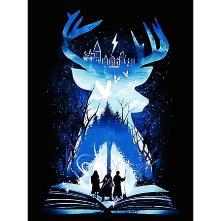 (12x16in) 5D Timanttimaalauspakkaukset Aikuisten Hirvelle DIY Täysporaus