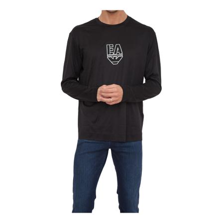 Emporio Armani, T-Shirts Zwart, Heren, Maat:XL