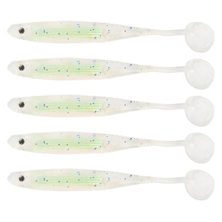 Fladen Glimmer Shimmer 10cm 5p Ghost