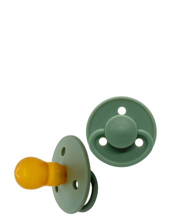 Mininor Round Pacifier Latex - Green - 6 M