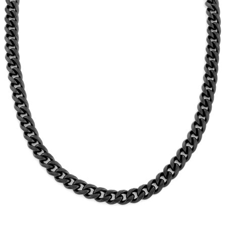 Collar con eslabones negros de 10 mm para hombres - Collares acero