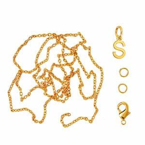 Me & My Box Gold S Pendant Set One Size - Stationery - One size - Gold - Junge - Jewelries & Jewel-case