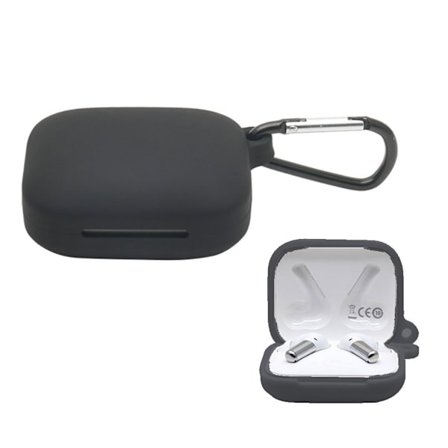 OnePlus Buds Pro silikoneetui med spænde - Sort