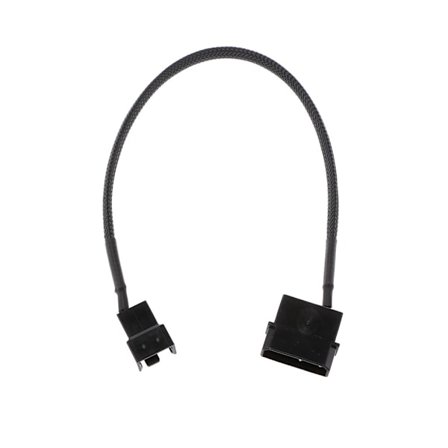 4-Pin Molex Hane till 3-Pin/4-Pin PWM USB Sleeved Fläkt Power , för Case Fläkt Adapter Anslutningskabel