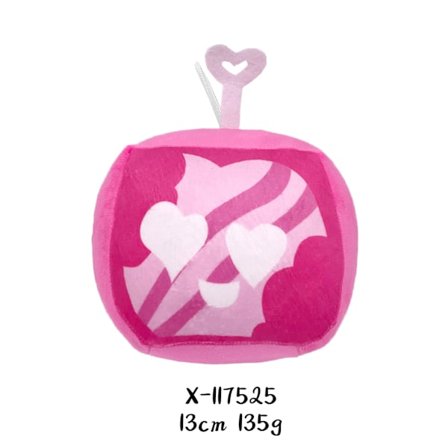 Blox Fruits Spilltilbehør Frukt Leopard Aske Plysjleketøy Lilla Aske Dukke