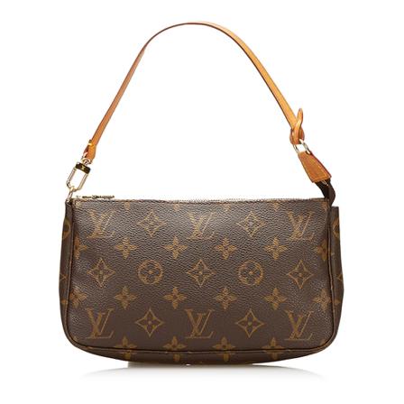 Louis Vuitton Vintage, Pre-owned Pochette Accessoires Monogram Bag Bruin, Dames, Maat:ONE Size,Canvas