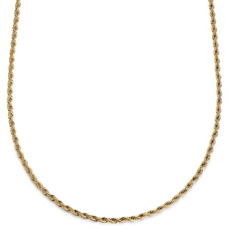 Essentials | 4 mm Gold-Tone Rope Chain Necklace for Men - Chain necklaces