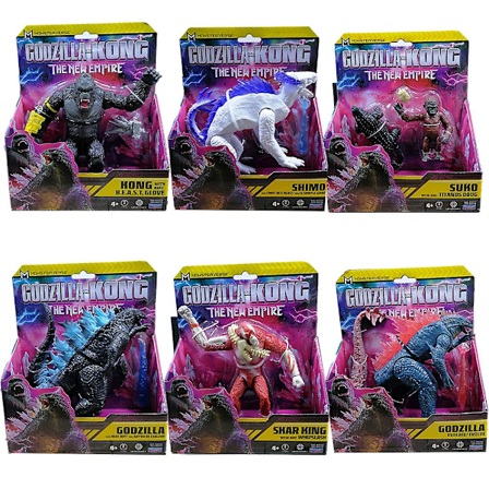 2024 nyt produkt Godzilla Model VS Kong New Empire 2024 Actionfigur Leddeløse Skar King Shimo Titanus Doug Børnefødselsdagsgaver Samleobjekt (FMY) 