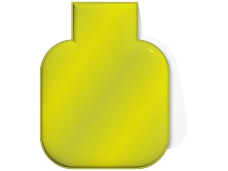 RFX Reflex fyrkant gul TPU - Lyreco - Profilsortiment - Reflexer - Reflexer - Övrigt