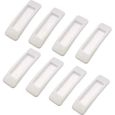 8-pakks Selvklebende Plast Skyvegrep for Kjøkken- og Baderomskuffer med Lim