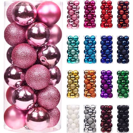 24 stk. Julekugler Pynt til Juletræ - Sh,ZQKLA