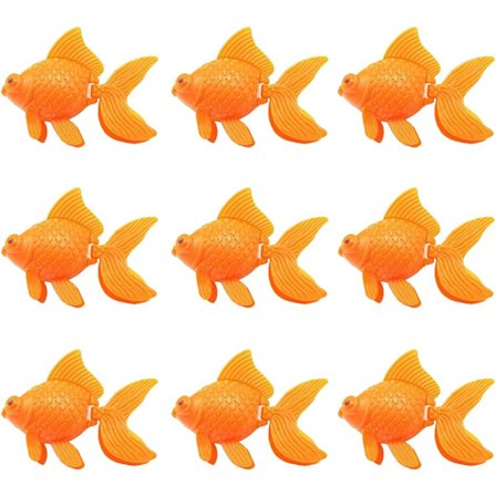 50 stk akvarium plast kunstige fisk realistiske oransje gullfisk falske fisk akvarium fisketank dekorasjoner