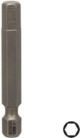 Bosch HEX Bits HEX6 3-pak 49mm, Maskintilbehør & forbrugsvarer