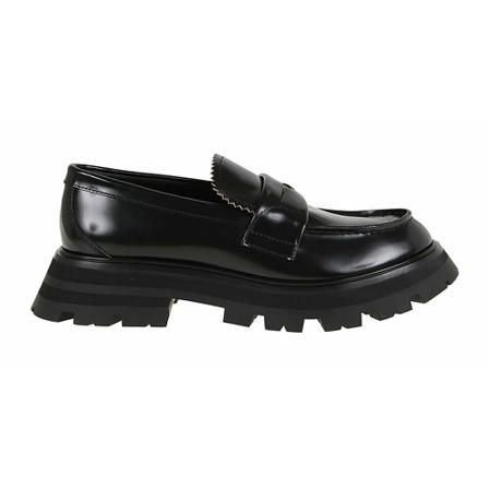 Alexander McQueen, Loafers Zwart, Dames, Maat:39 EU