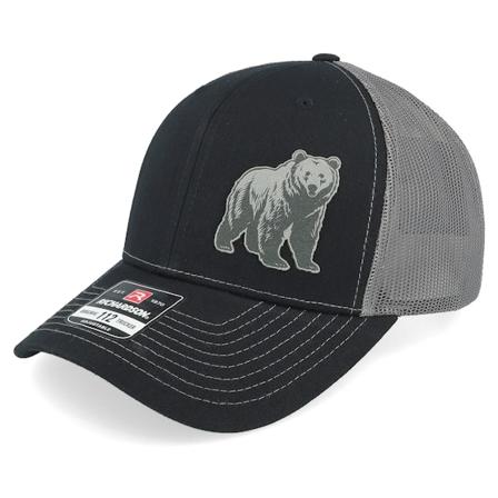 Wild Spirit - Schwarz trucker Cap - Bear Engraved 112 Split Black/Charcoal Trucker @ Hatstore