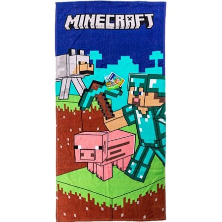 Minecraft Diamond Armor badlakan & strandhandduk 70×140 cm