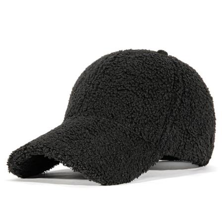 Varm Vinter Baseballkasket Teddy-Fleece Kunst-Lammeuld Hip-Hop Kasket til Mænd Kvinder