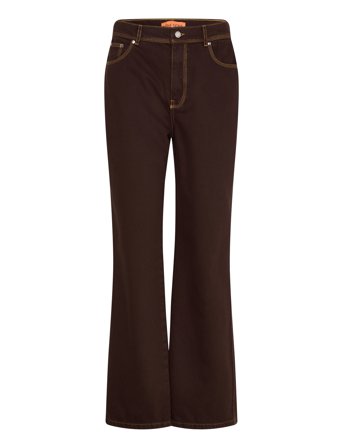 STINE GOYA 2251 Denim, High Waist Straight Cut Brun