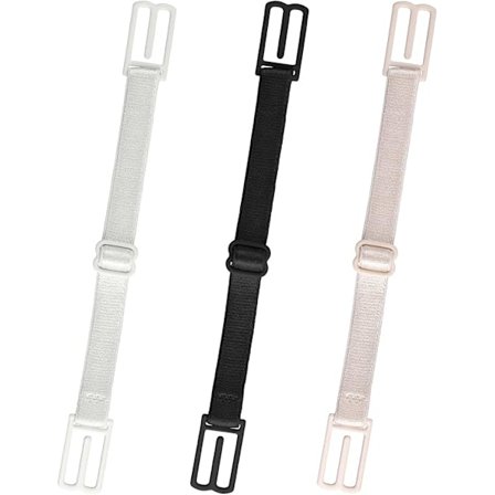 Sett med 3 BH-stroppholdere for kvinner, sklisikre justerbare BH-klips bak, sklisikre elastiske BH-stroppholdere for løping, klatring, sport