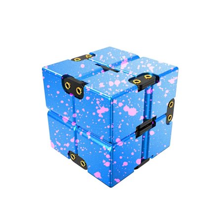 Metal Infinity Cube Anti Stress Alumiiniseos Helppo Pelata Toimisto Flip Cubic Fidget Lelu genshin Aikuiset Ahdistuksen Lievitys qiyi mukautettu