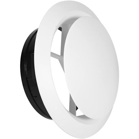 Ventilationsgallerlock, vägg- och takdiffusor, avgasutlopp, ventilationsrörsslangskydd (150 mm)