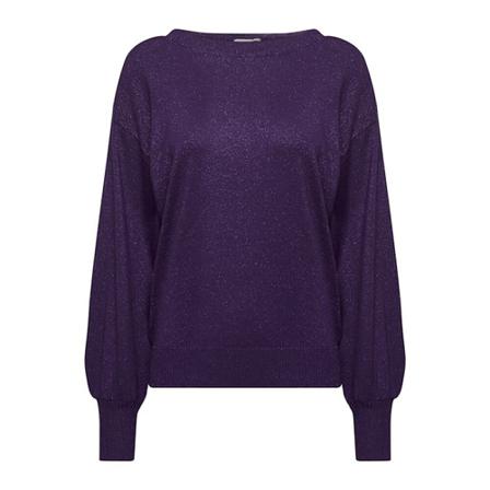 Ichi Round-neck Strik Lilla, Dame Striktrøjer