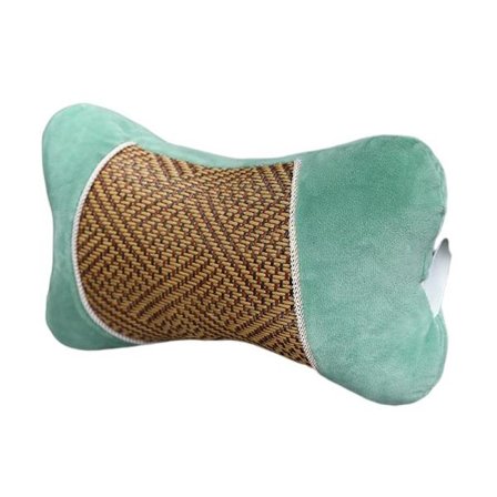 Kreativa nya rottingstolar bil nackstöd tecknad bil nackkudde kudde kudde plysch (grön)