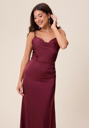 Bubbleroom Occasion - Waterfall Satin Gown - 42