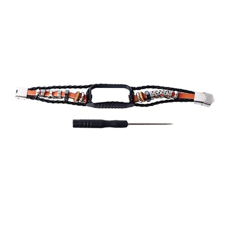 Ersättningsarmband Retro Etnisk Stil Pärlor Läderarmband för Redmi 2 Xiaomi Band 8 Active Brun