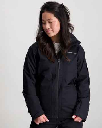 Peak Performance JR Maroon Insulated Jacket Schwarz Jacken Mädchen - Kids Brand Store