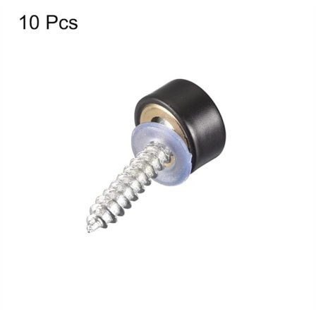 10 st Dekorativa spegelskruvar med hatt 10 mm