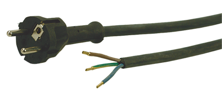 Z 2404229 Ledningssett svart 4 meter, Stikkontakter & kabler