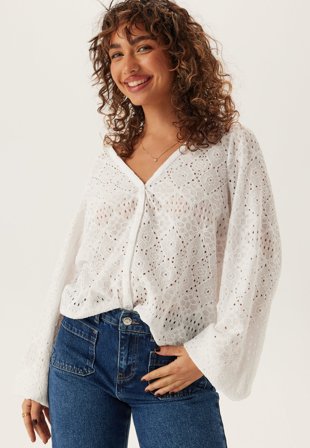 BUBBLEROOM - Volume Sleeve Button Blouse - XL