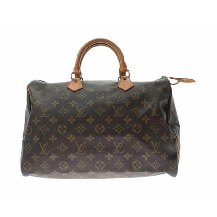 Louis Vuitton Vintage, Pre-owned Speedy 35 Monogram Handbag Bruin, Dames, Maat:ONE Size