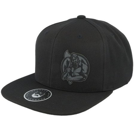 Bearded Man - Svart snapback Keps - Lumber Jack Logo Black Snapback @ Hatstore