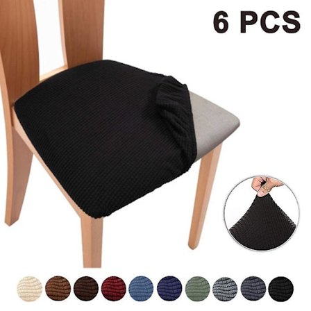 Set Of 6 Chair Seat Covers For Dining Room Kitchen Chairs