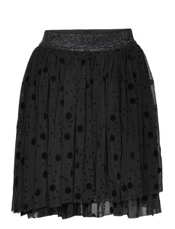 Skirt W. Flock Black Minymo
