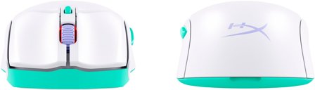 HyperX Pulsefire Haste 2 Core Wls – gaming-mus (vit/grön/lila), 197498115399