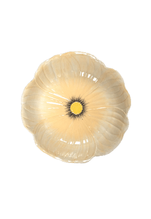 Byon Skål Poppy L Serveringstillbehör Beige ø30x8,5cm